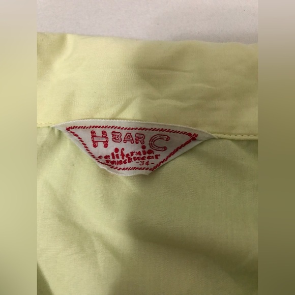 H BAR C CALIFORNIA WESTERN WEAR PEARL SNAP ACCORDION STLYE SLEEVES SIZE 34 70’S - Picture 2 of 9